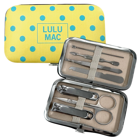 Lulu Mac Butter/Blue Dot Manicure Set