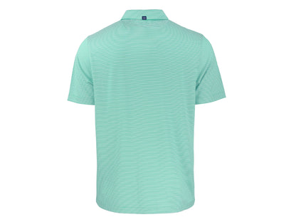 Cutter & Buck Forge Eco Double Stripe Recycled Mens Polo: College Purple/White