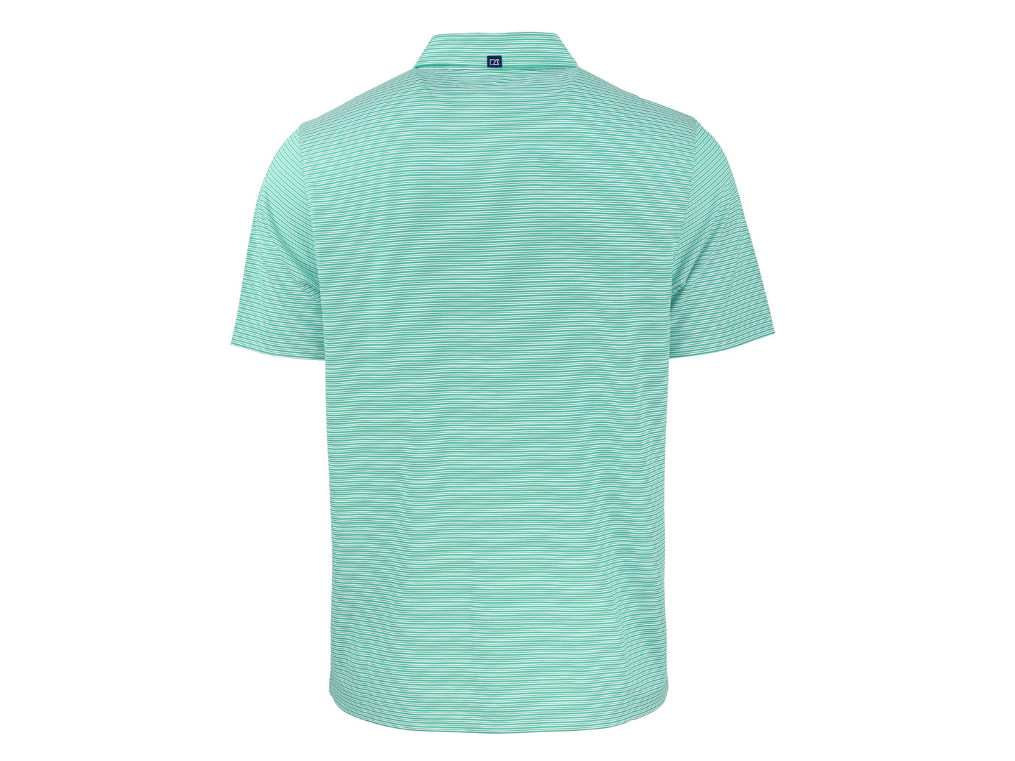 Cutter & Buck Forge Eco Double Stripe Recycled Mens Polo: Hunter/White