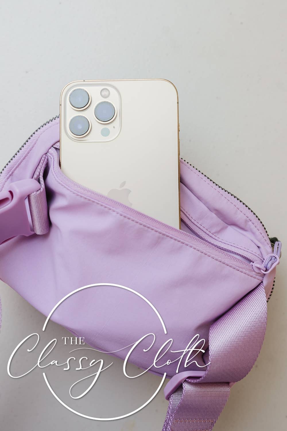 Nylon Belt Bag- Lilac Leopard RTS