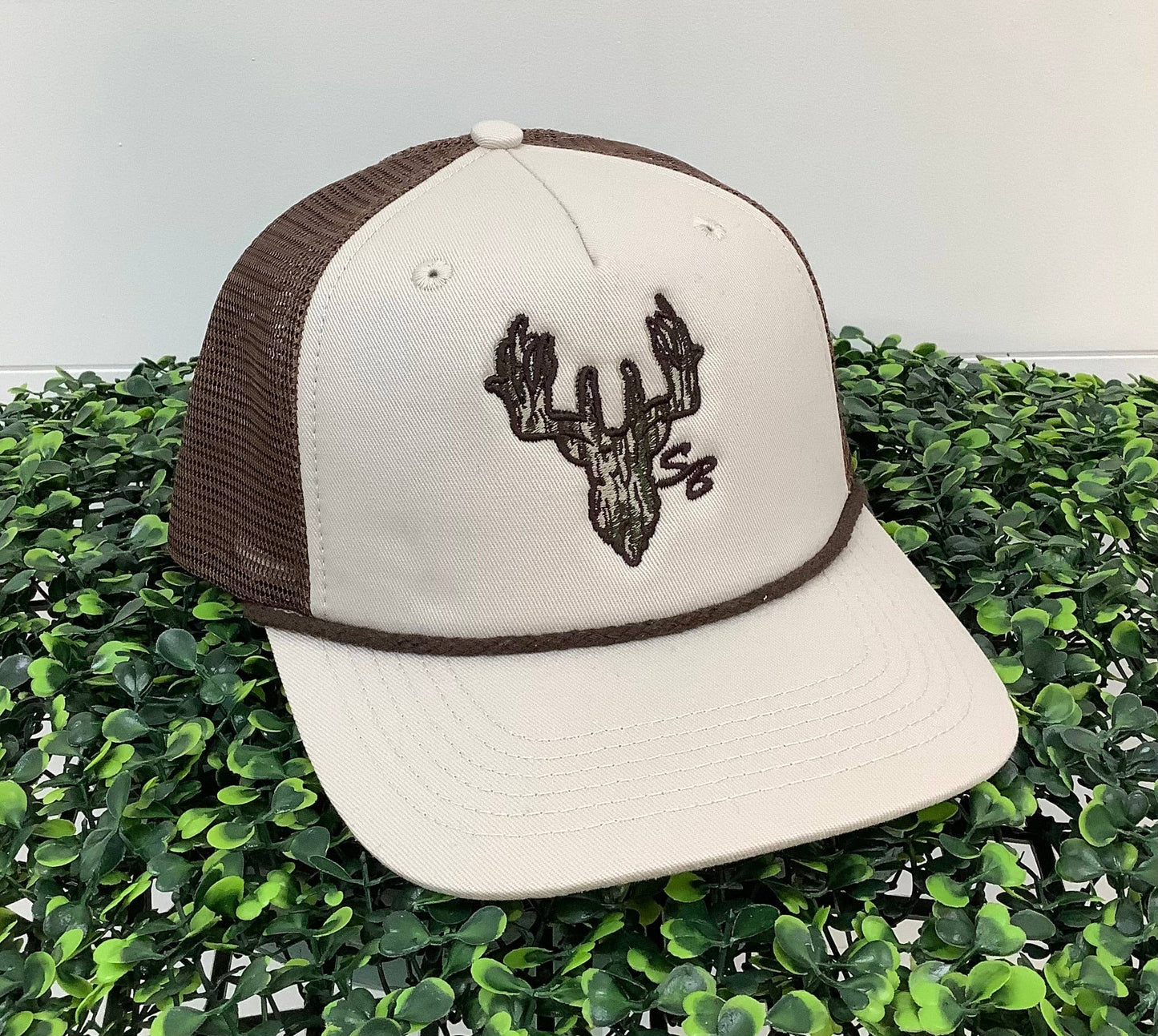 SB Camo Deer Hat: Khaki/Brown 7p