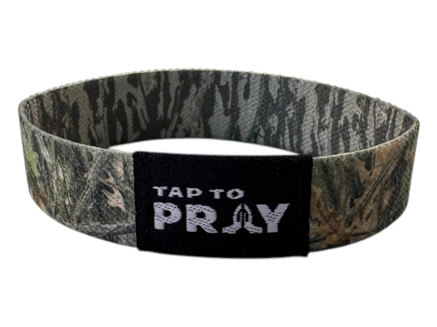 Tap To Pray™ Wristbands - Forest & Tree Bark Camo: X-Small / Forest Camo / Tree Bark Camo