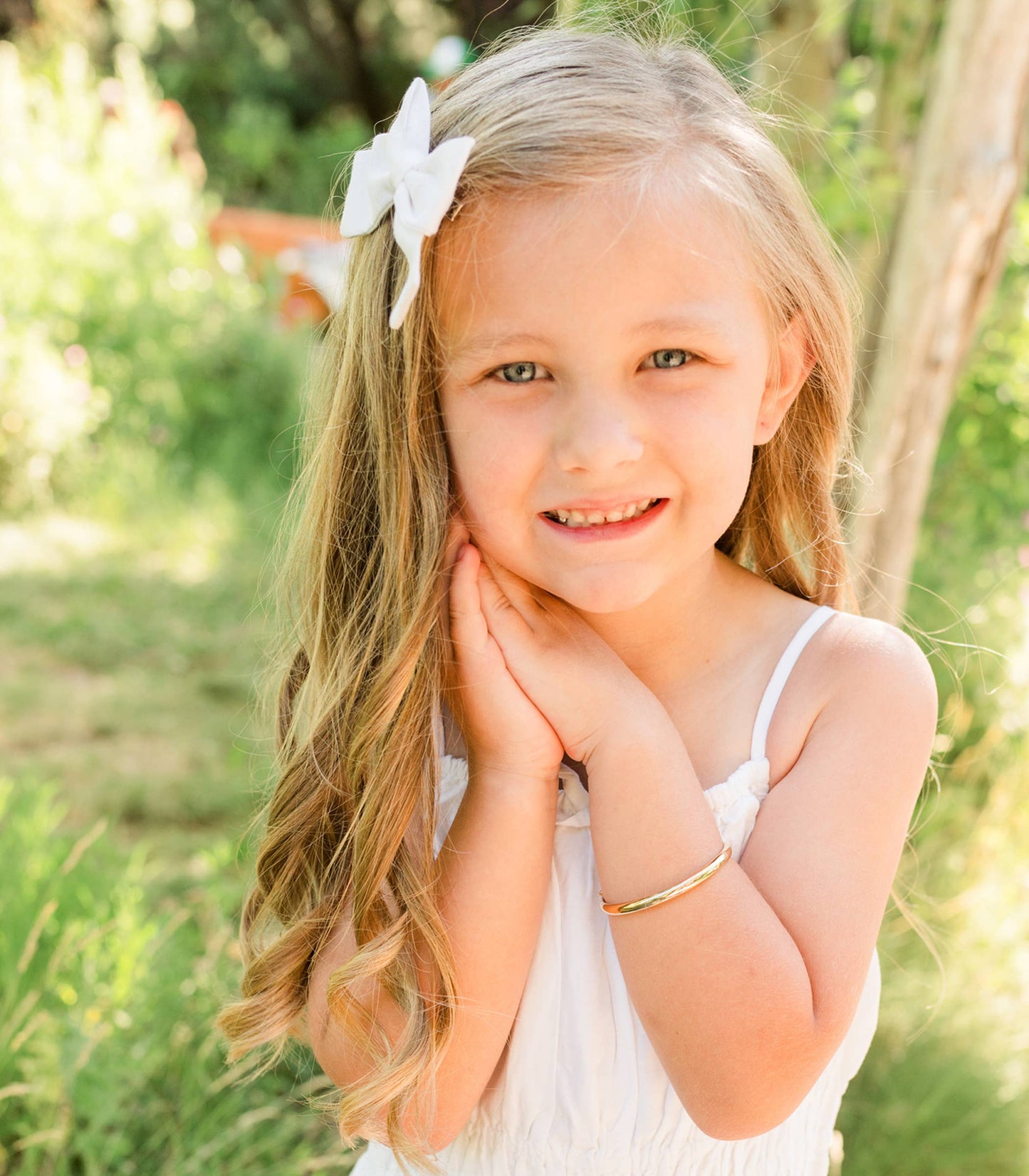 Classic Silver Bangle Bracelets for Babies, Kids or Women: Medium 1-5 Years