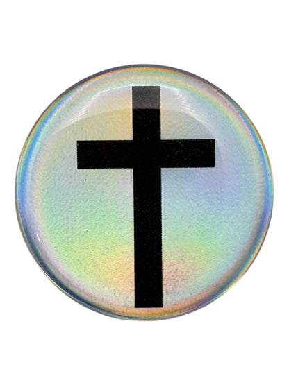 Tap To Pray™  - Prayer Tag Stickers: Forest Camo + Cross