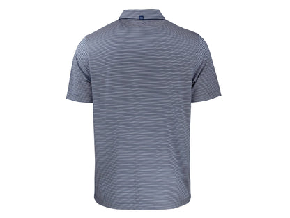 Cutter & Buck Forge Eco Double Stripe Recycled Mens Polo: Hunter/White