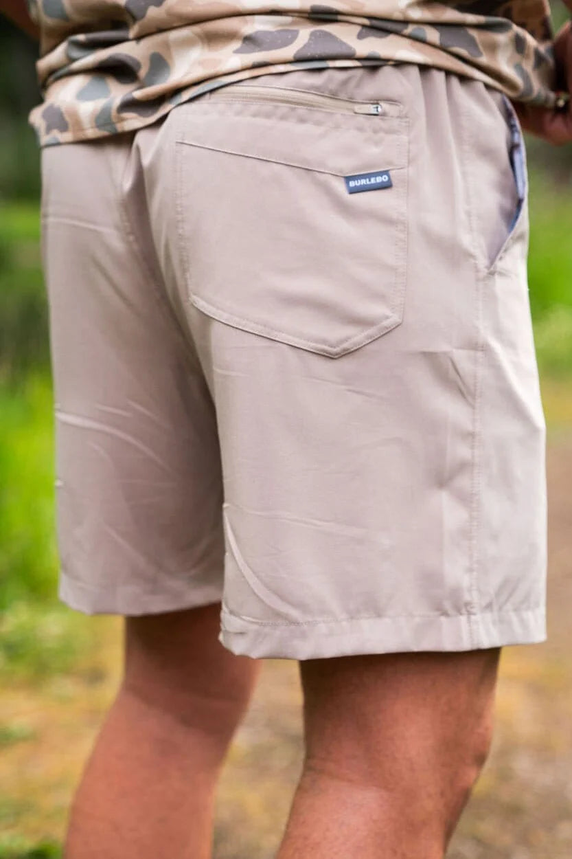 BURLEBO 5.5" Everyday Short - Cobblestone Khaki - Duck Hunt Pocke