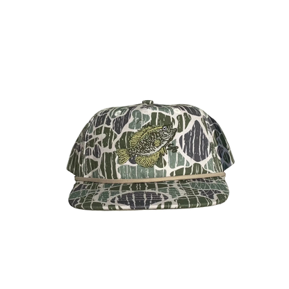 Speckle Bellies Crappie Hat: Foggy Marsh 6p