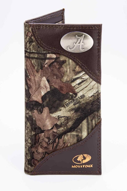 Alabama Crimson Tide Mossy Oak Wallets.: Slim Front Pocket