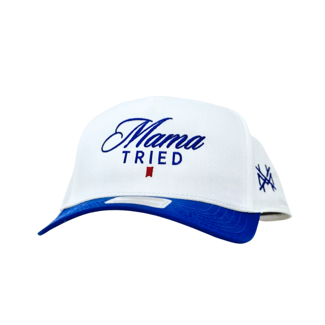 MHC Mama Tried Ultra Trucker Hat: Mossy Oak Breakup Country/Natural Otto