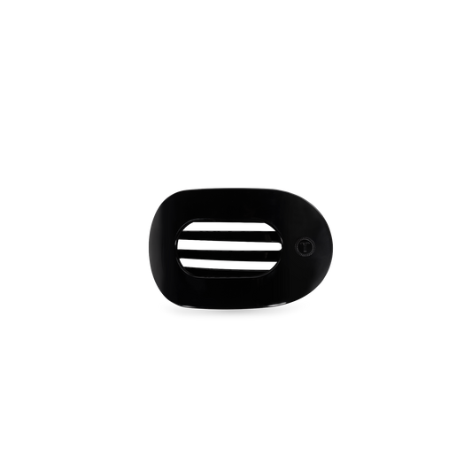 TELETIE Jet Black | Tiny | Flat Round Clip