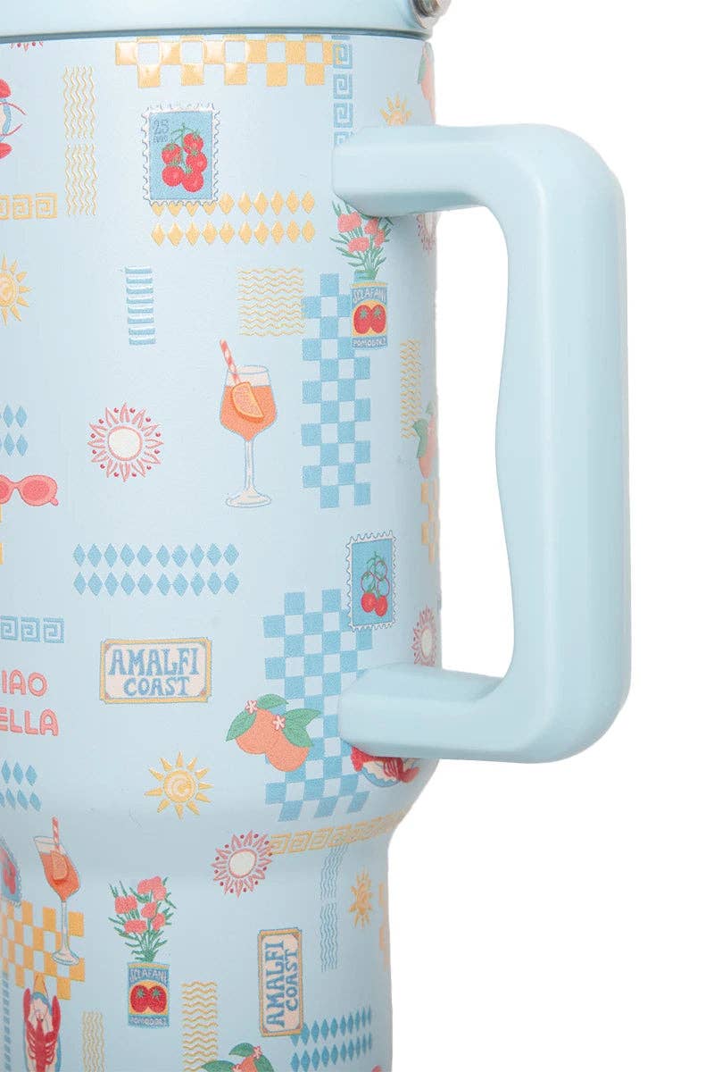 Italian Summer Drink Tumbler: Mint