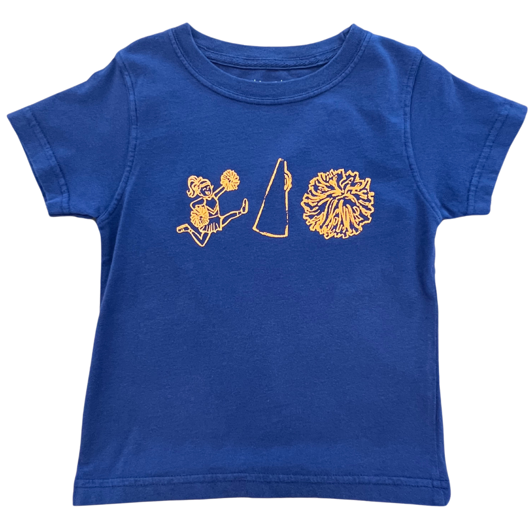 Short-Sleeve Navy/Orange Cheer T-Shirt