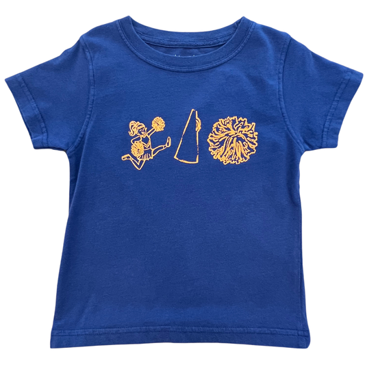 Short-Sleeve Navy/Orange Cheer T-Shirt