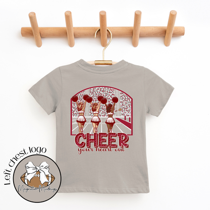 Cheerleaders | Crimson | Football Kid’s Tee