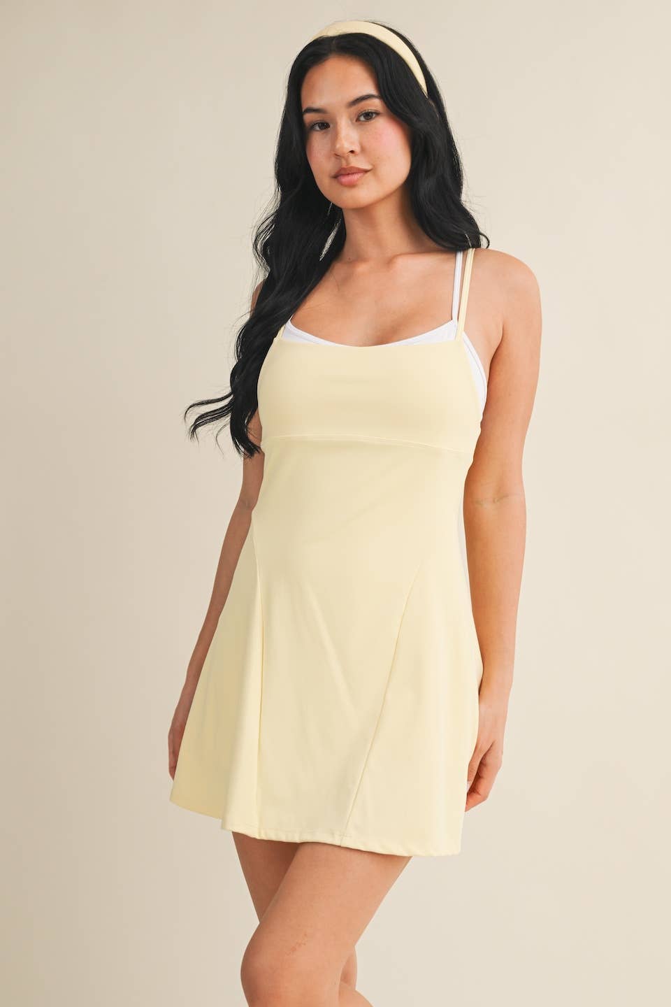 Double Layered Dress: Lemon