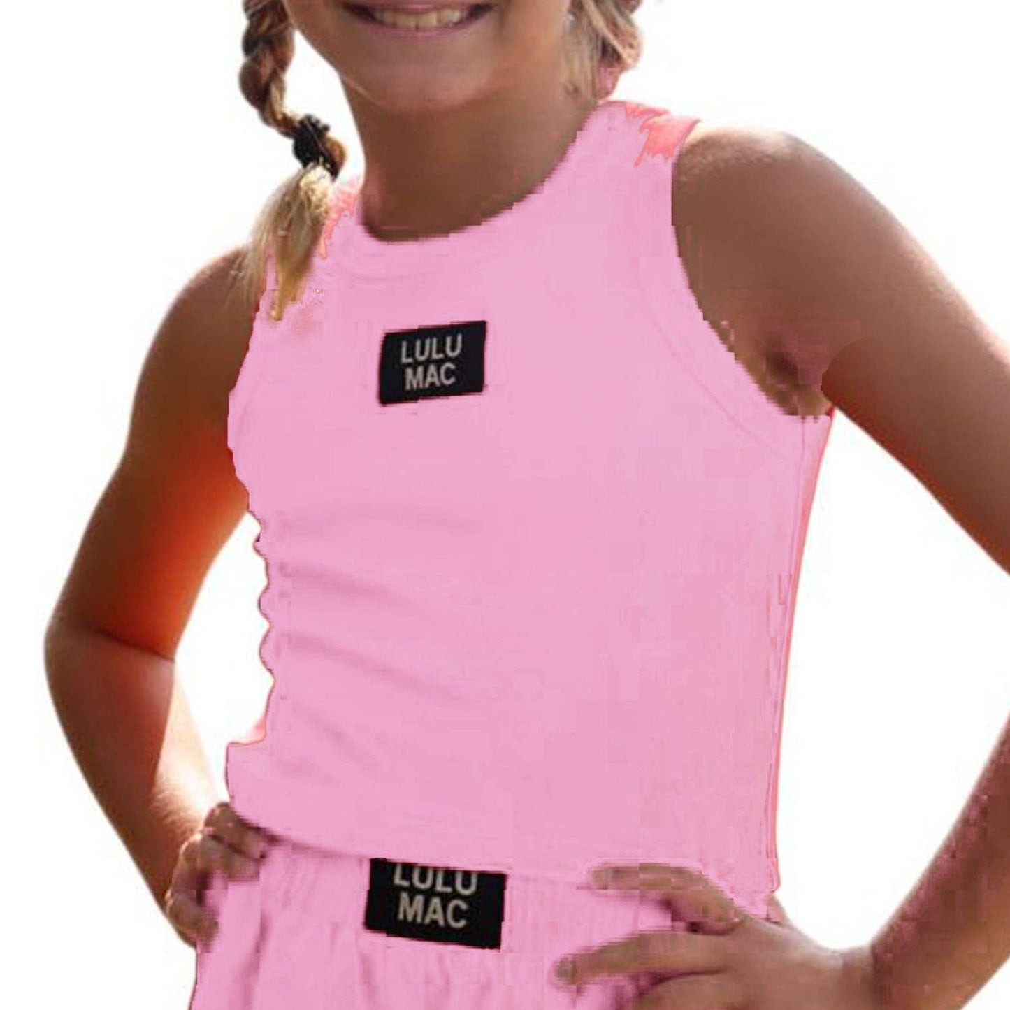 KIDS SOLID TANK LM-KTK-1000 LIGHT PINK: LIGHT PINK