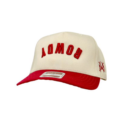MHC ROWDY Trucker Hat: Red/ Natural Otto