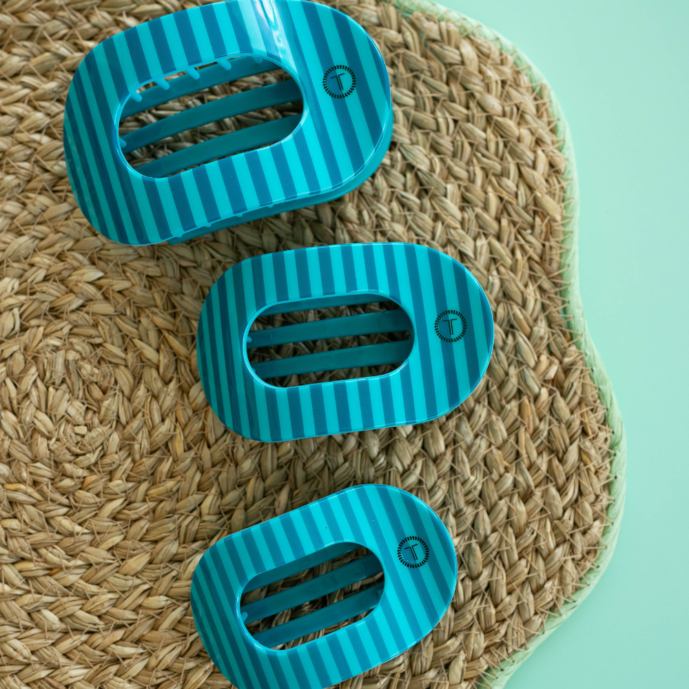TELETIE Splash Zone | Medium | Flat Round Hair Clip