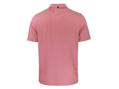 Cutter & Buck Forge Eco Double Stripe Recycled Mens Polo: Hunter/White