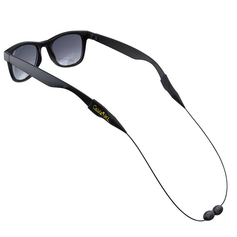 Cablz Zipz Adjustable with Universal End -ZipzB18: Black/Adjustable / 18"