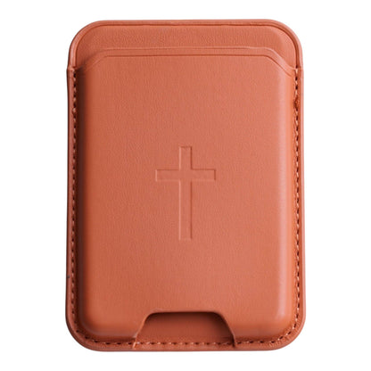 Tap To Pray® Magnetic Wallets: Chestnut