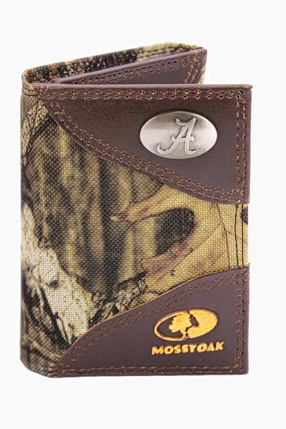Alabama Crimson Tide Mossy Oak Wallets.: Bifold