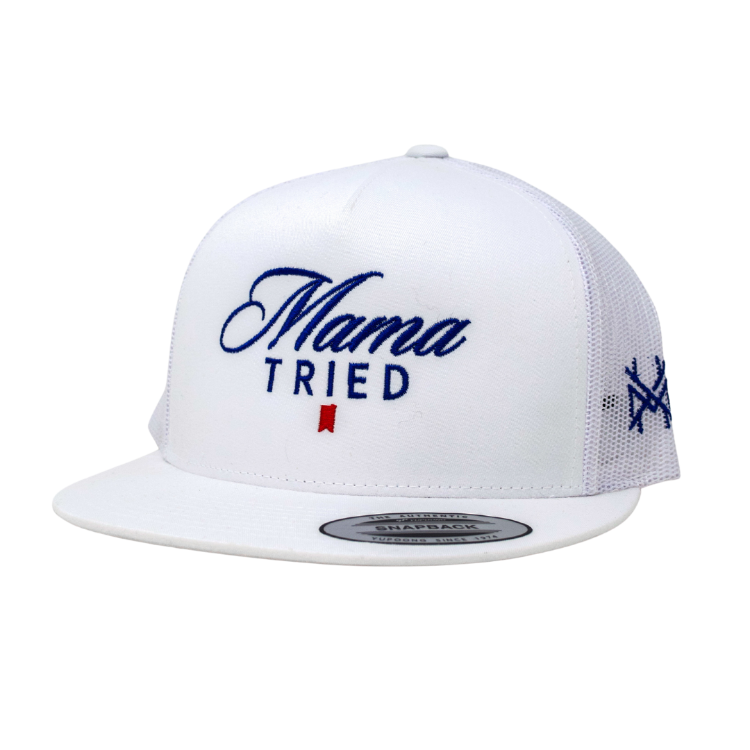 MHC Mama Tried Ultra Trucker Hat: Mossy Oak Breakup Country/Natural Otto