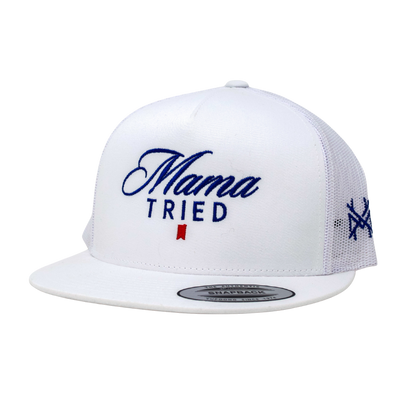 MHC Mama Tried Ultra Trucker Hat: Mossy Oak Breakup Country/Natural Otto