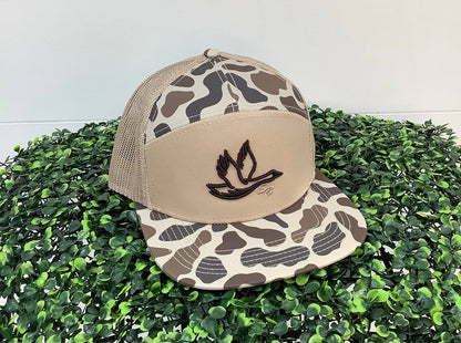 Prep Goose Sb  Hat: Foggy Marsh Vein Camo 7 Panel