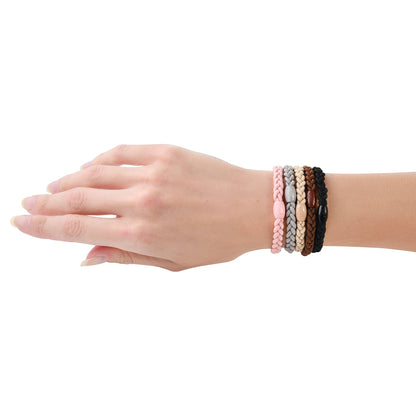 Cutie Bands (Elastic Hair Ties): Braided Light Multi