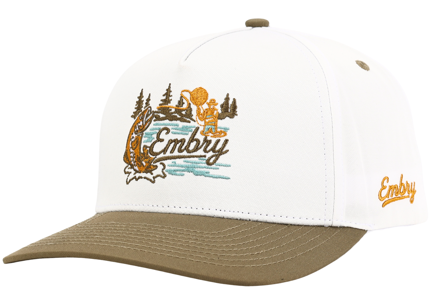 White/Olive - Angler