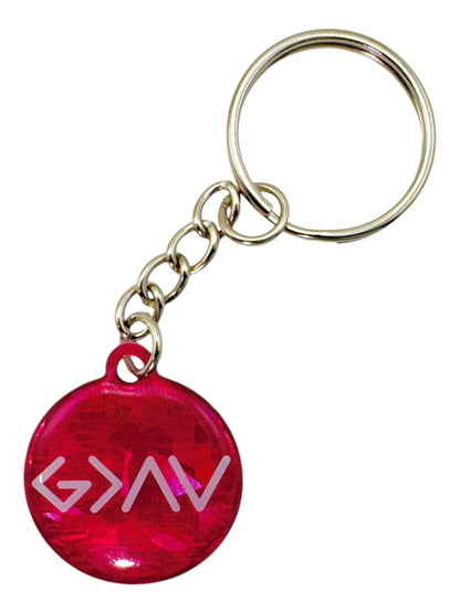 Tap To Pray - Prayer Tag Keychains: Black + God Is Greater