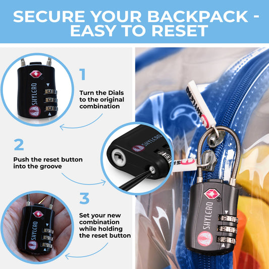 Clear Backpack For School XL | Top YKK® Zip | Blue Rhino: Blue Rhino