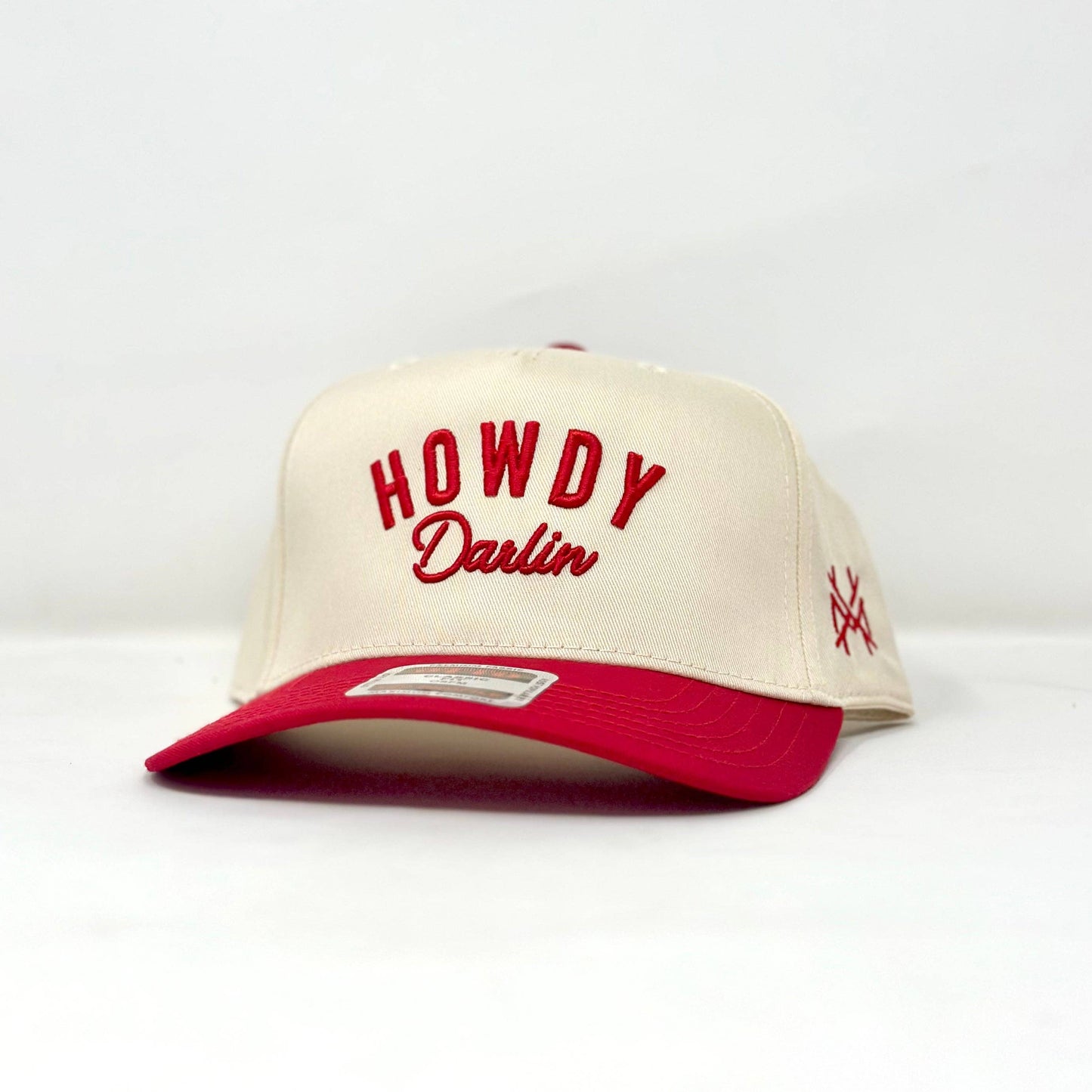 MHC Howdy Darlin Trucker Hat: Red/Natural Otto