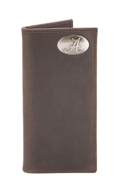 Alabama Crimson Tide Collegiate Secretary Leather Wallet.: UAL Crazyhorse
