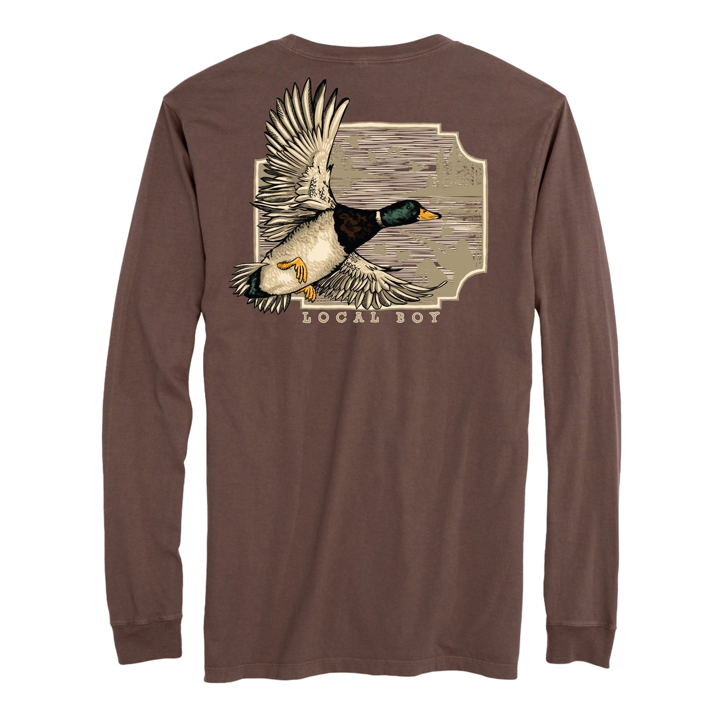 Local Boy Greenhead Flight LS Tee - Espresso