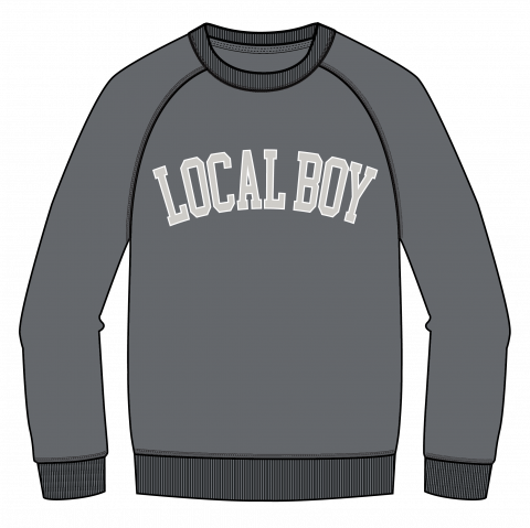 Local Girl Outfitters - LG Cotton Crewneck - Graphite
