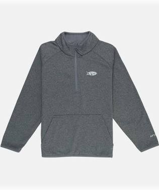 Aftco Shadow 1/4 Zip - Charcoal Heather