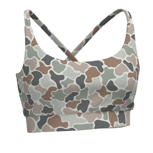 Local Girl Outfitters - LG Sports Bra Top - Forest Camo Flora