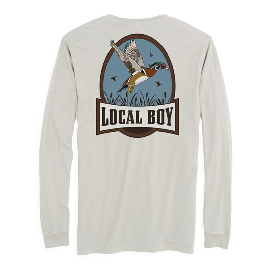 Local Boy Swamp Duck LS Tee - Silver